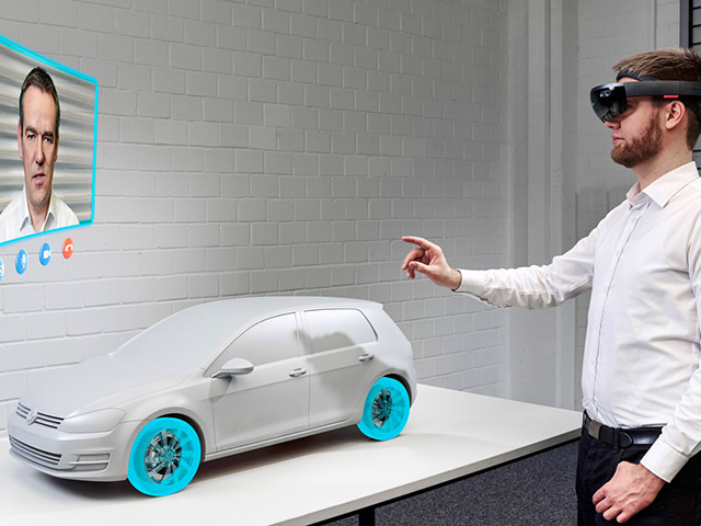 Dipendenti del gruppo Volkswagen progettano delle auto virtualmente